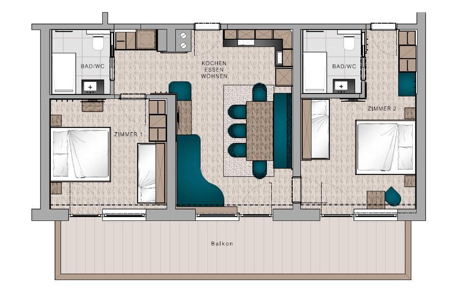 Aparthotel Hohe Bruecke 미테르질 외부 사진